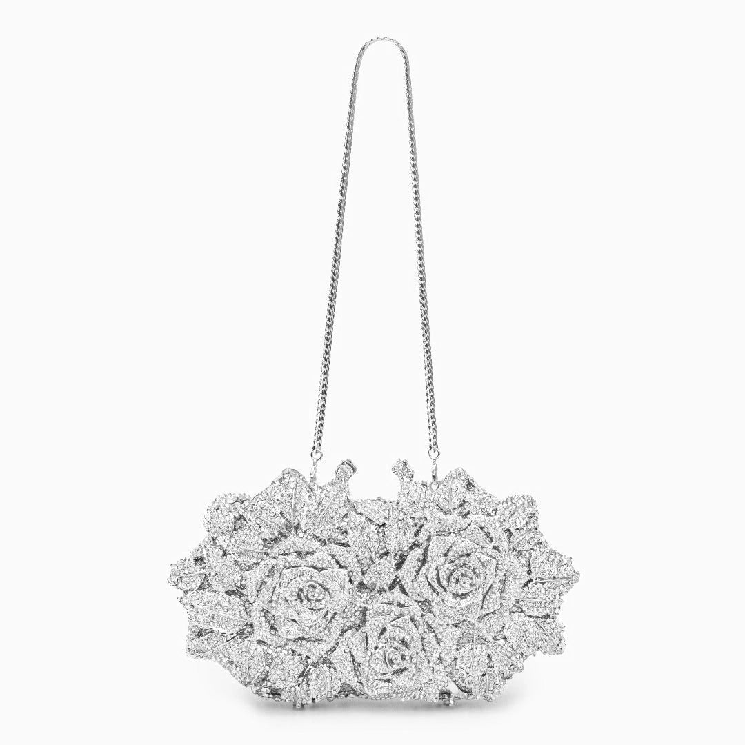 Elegant rose clutch bag featuring a soft texture and sleek design, showcasing delicate clasp closure — view 14 — view 14