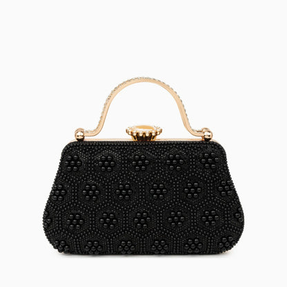 Elegant pearl clutch bag featuring a smooth finish and sleek design, showcasing subtle shimmer against neutral — view 5