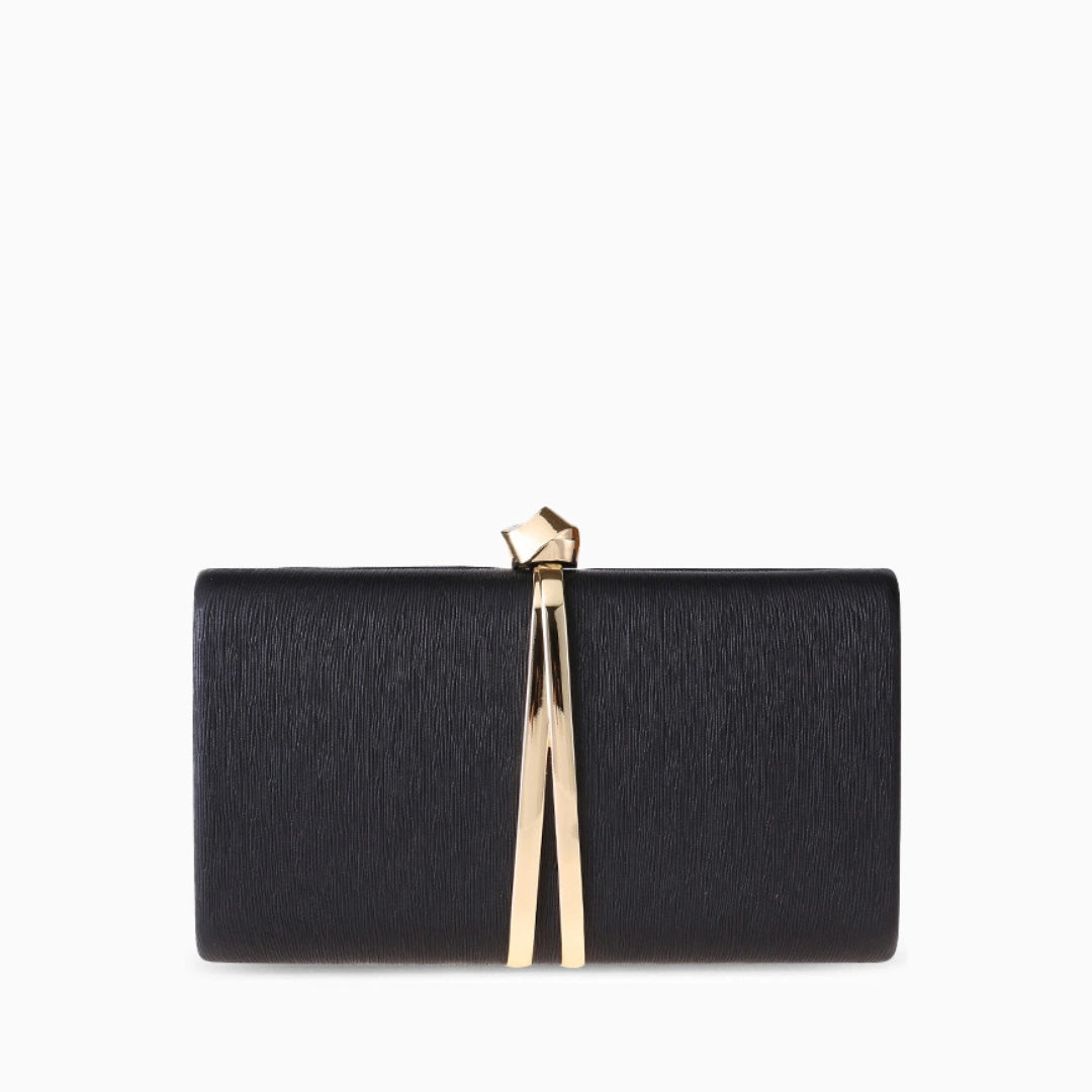 Elegant clutch bag in a soft cream color, featuring textured finish and sleek, minimalist design — view 11 — view 11