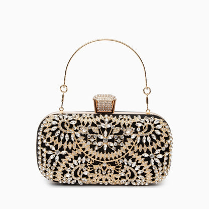 Elegant floral clutch bag featuring a vibrant pattern, soft fabric, and sleek design, displayed — view 15 — view 15