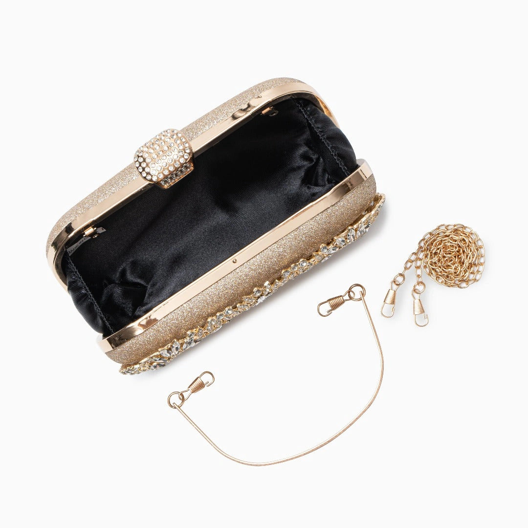 Elegant floral clutch bag featuring a vibrant pattern, soft fabric, and sleek silhouette, displayed — view 7 — view 7