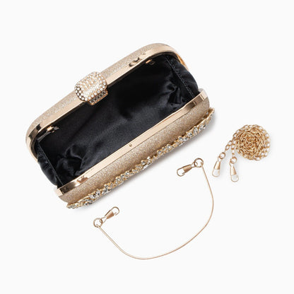 Elegant floral clutch bag featuring a vibrant pattern, soft fabric, and sleek silhouette, displayed — view 7 — view 7