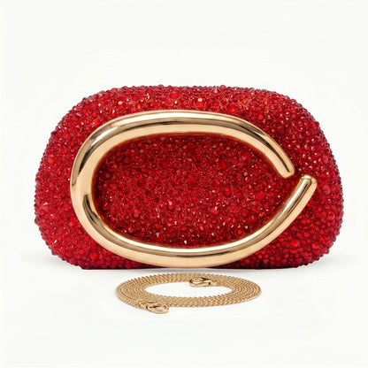Elegant black clutch bag featuring a textured finish and sleek, minimalist design, front view — 15 — view 15