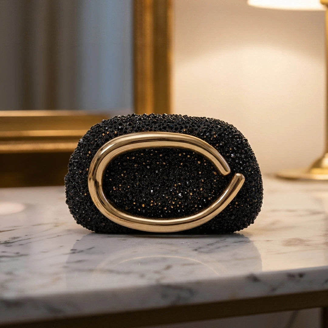 Elegant clutch bag in a rich burgundy hue, featuring sleek silhouette and subtle textured finish, top view — 20 — view 20