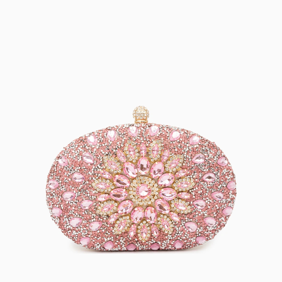 Elegant clutch bag in a soft beige fabric, featuring sleek, minimalist design with subtle clasp closure — view 10 — view 10