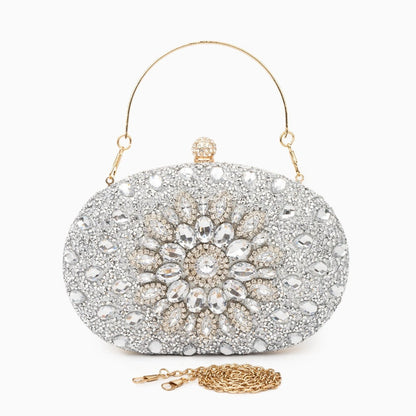 Elegant clutch bag in a soft, textured fabric featuring sleek design and subtle clasp closure, side view — 25 — view 25