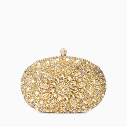 Elegant clutch bag in a rich burgundy color, featuring sleek design and subtle textured finish, front view — 26 — view 26
