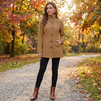 Charlotte Womens Chic Tailored Coat
