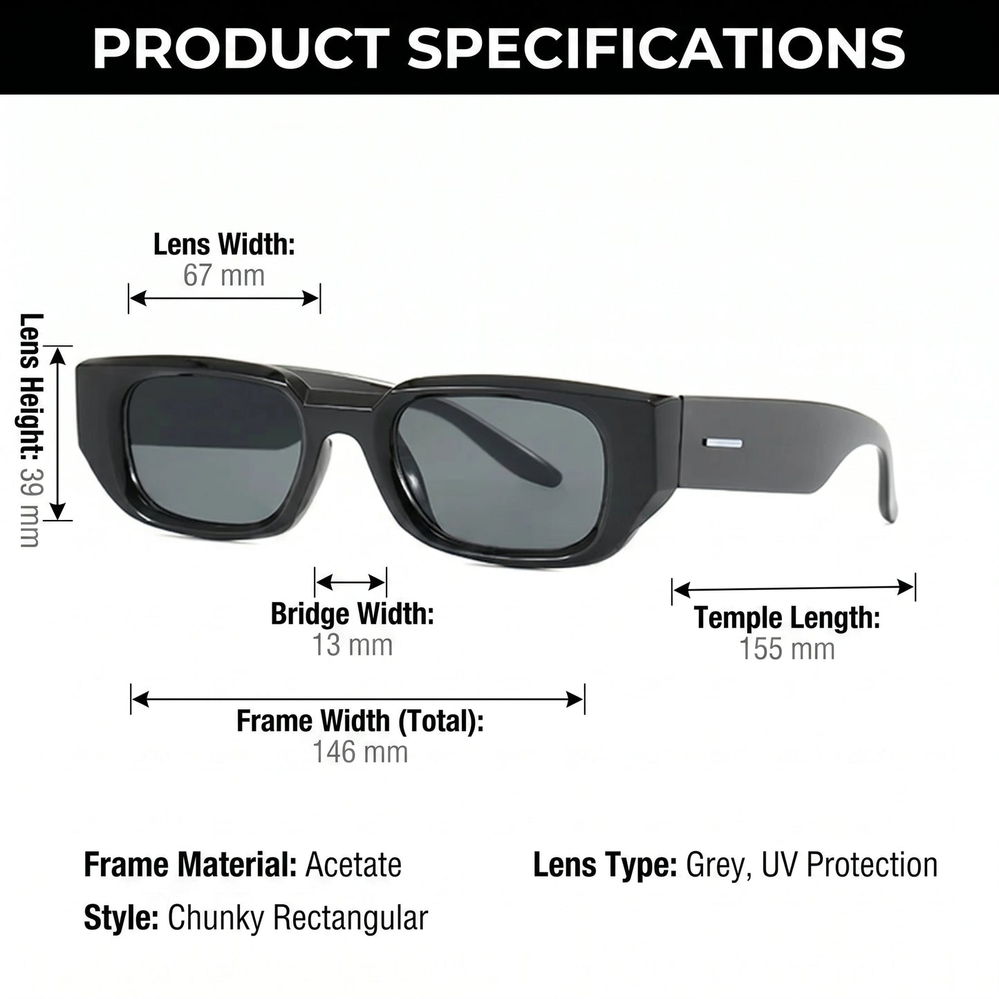 A model showcases Womens Retro Oversized Sunglasses, paired with a high waisted outfit, set against a urban backdrop.