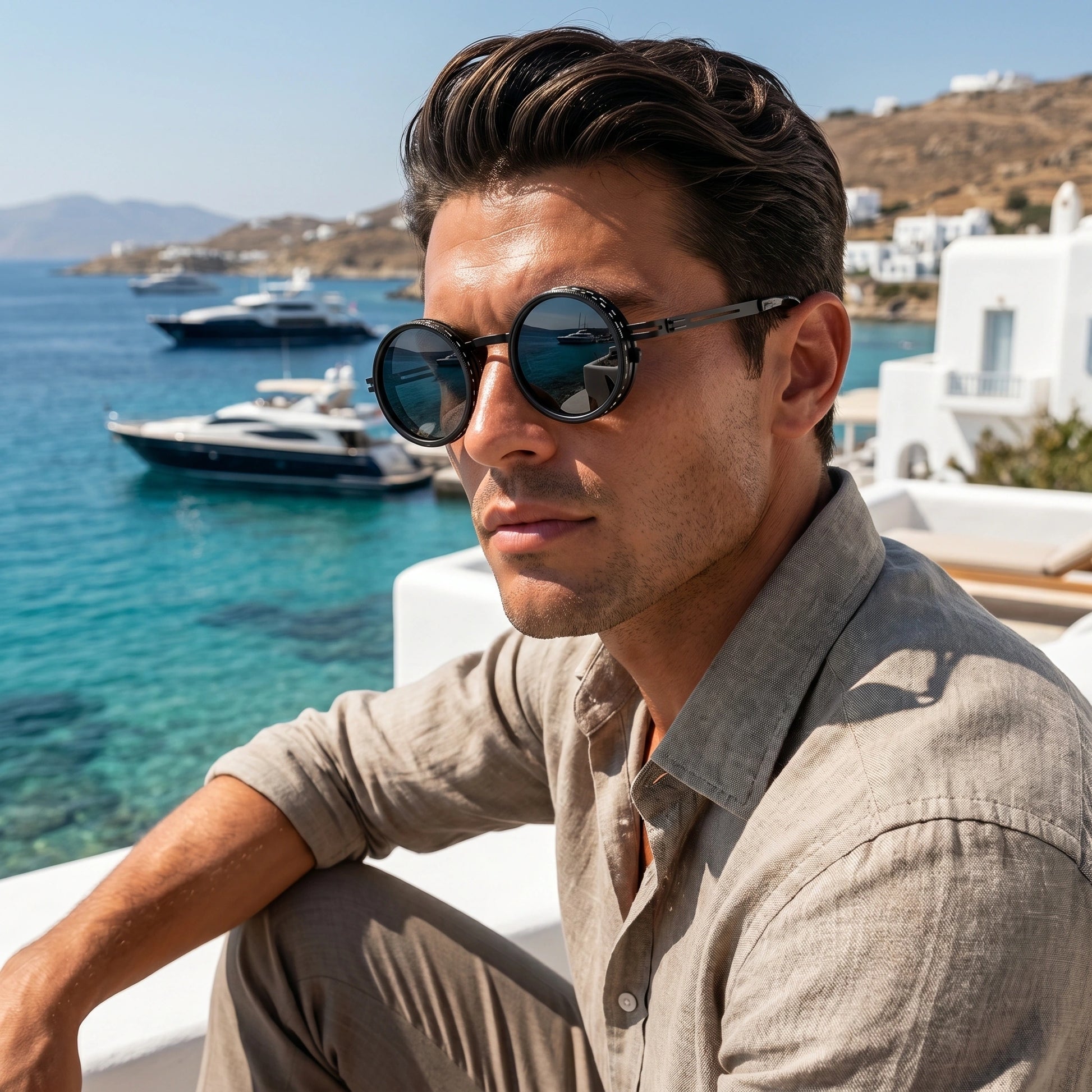 Liam Mens Polarized Sleek Outdoor Sunglasses