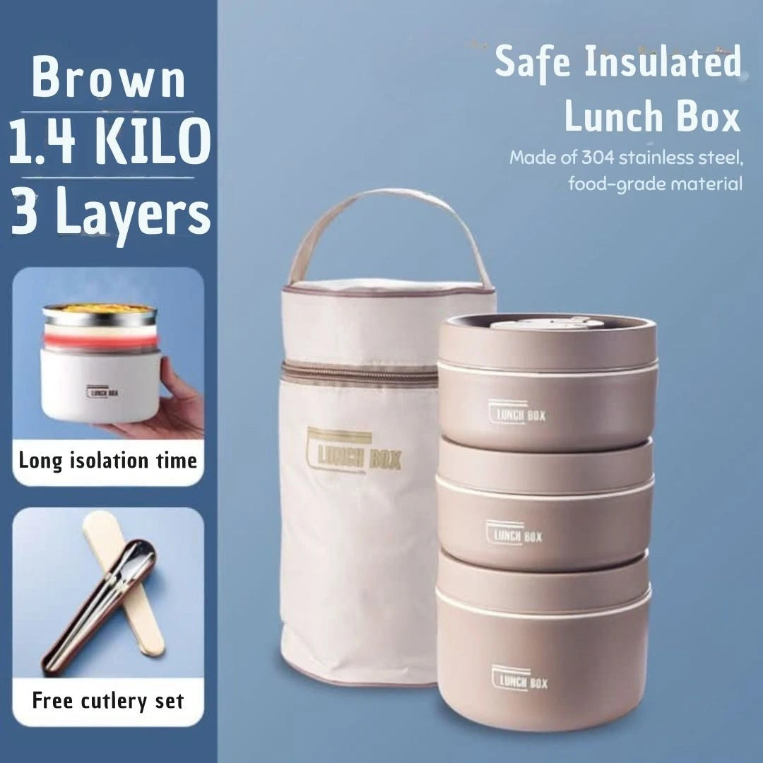 View of a chic insulated meal container set in a vibrant teal color, showcasing the sleek design and sturdy material