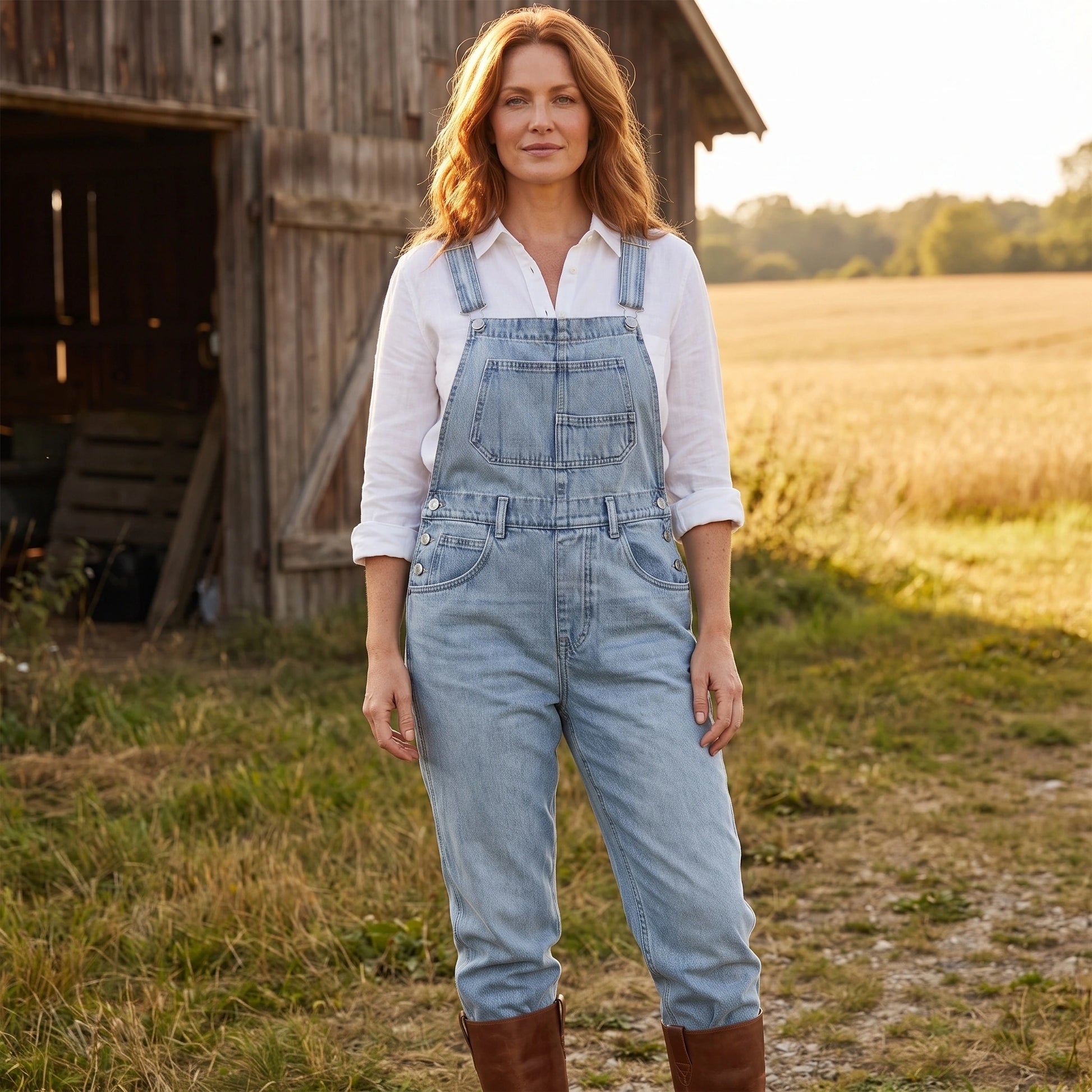 Close up view of the Womens Effortless Jumpsuit showing the soft fabric texture, precise stitching, and design details ideal for spring and everyday wear.