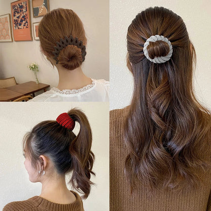 Stylish Bird's Nest Hair Clips Set of 3 Set 1 Nora Luxe