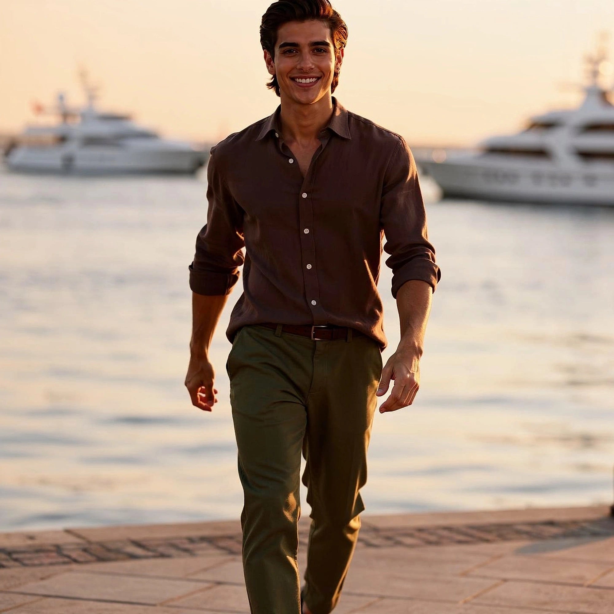 View of a light blue vintage button up shirt made of soft cotton, featuring a classic collar and subtle texture