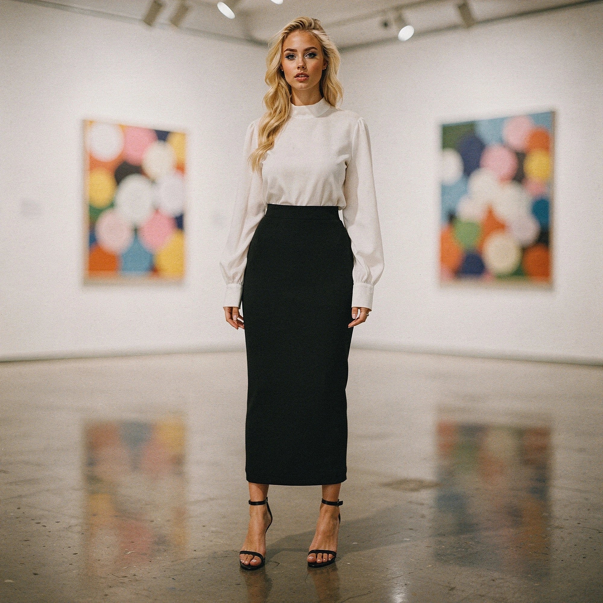 Elegant slim midi skirt in deep burgundy, featuring a smooth fabric and a fitted silhouette, detailed view showcasing the waistband