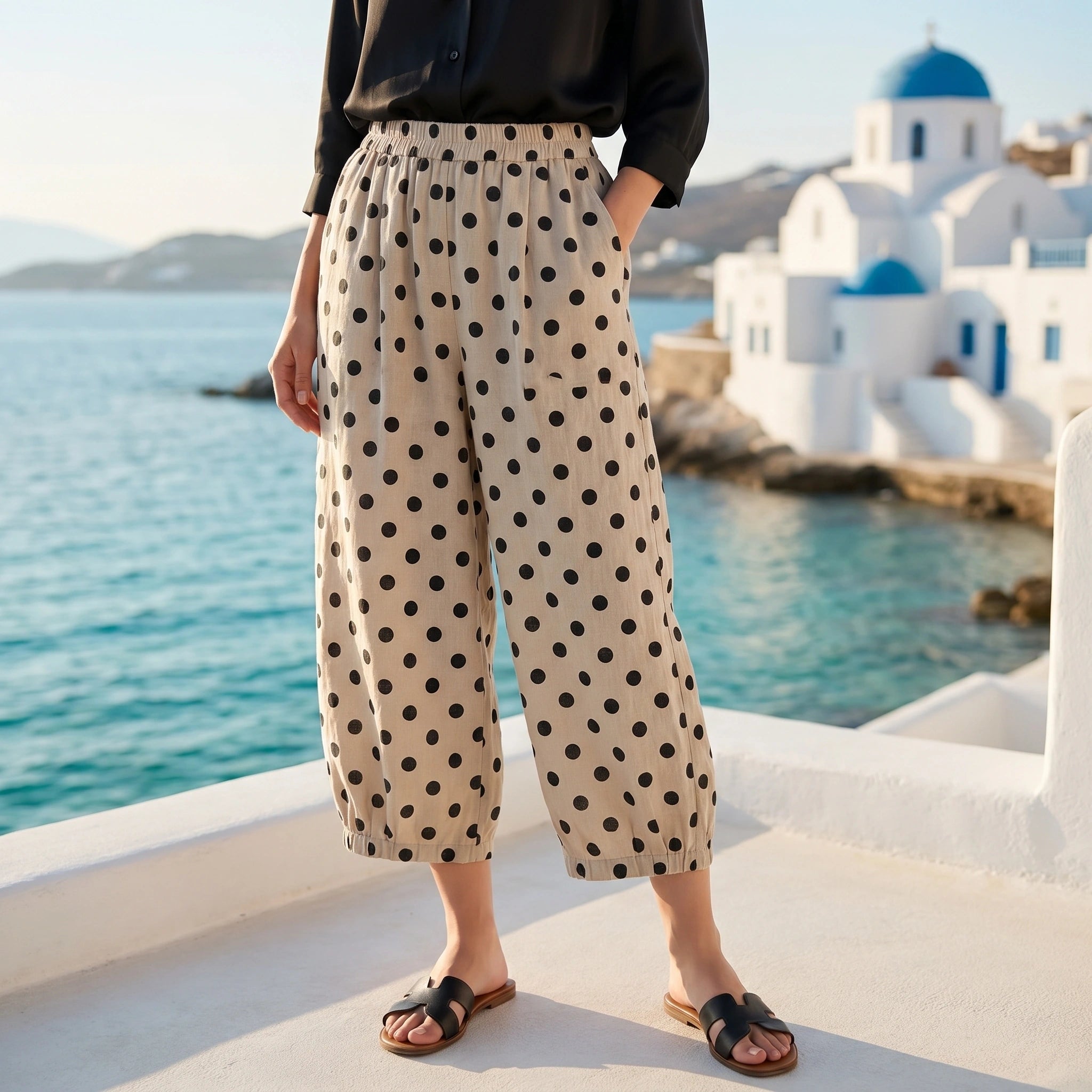 Mia Womens Classic Relaxed Summer Pants