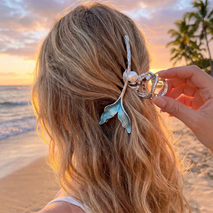 Model showcases the Womens Playful Unique Hair Clip in a outfit, showing Default Title against a soft, neutral background, perfect for any occasion.