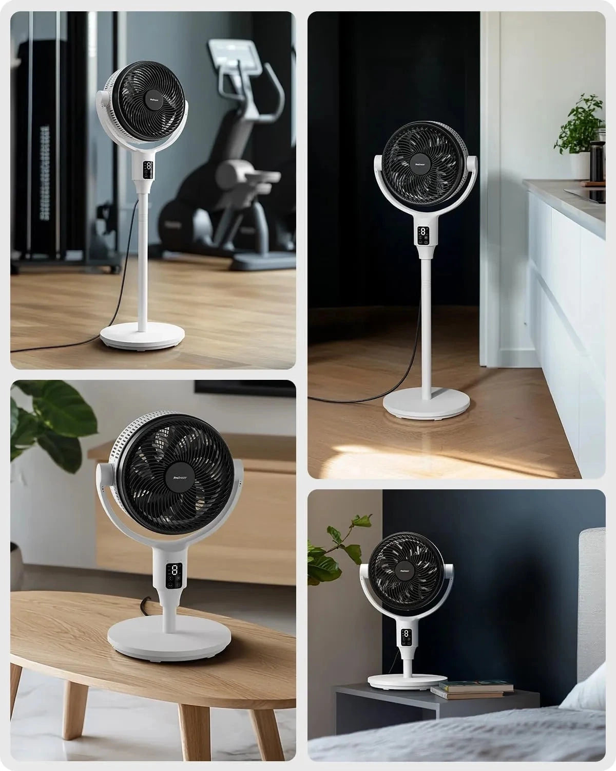 Flexibler Moderner Raumluftzirkulator Circuliq
