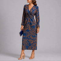 Navy Paisley