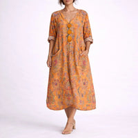 Orange Paisley