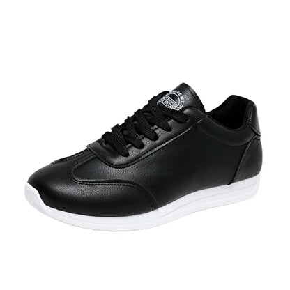 Marching band shoes — Black low top shoe with white sole and lace up design — view 2 — view 3