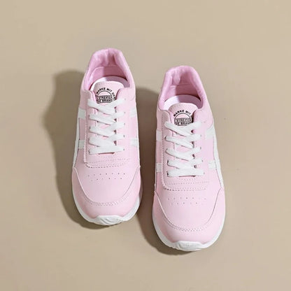 Marching band shoes — Pink low top with white laces and perforated details, view — 4 — view 5
