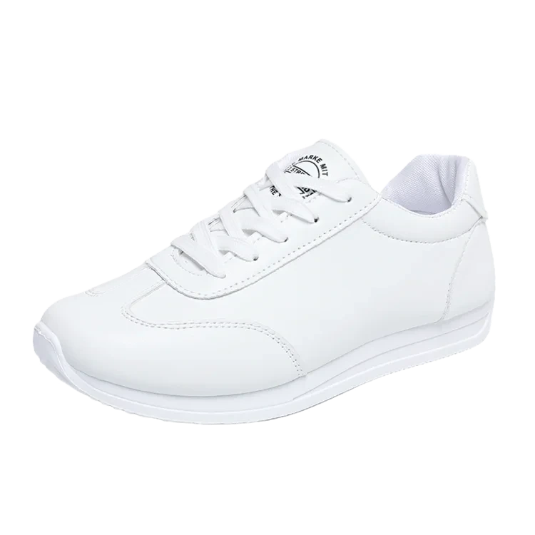 Marching band shoes — White low top shoe with lace up design and cushioned sole — view 8 — view 8