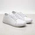 Close up view showing the soft leather texture and precise stitching of Comfortable Wide Toe Marching Band Shoes, their