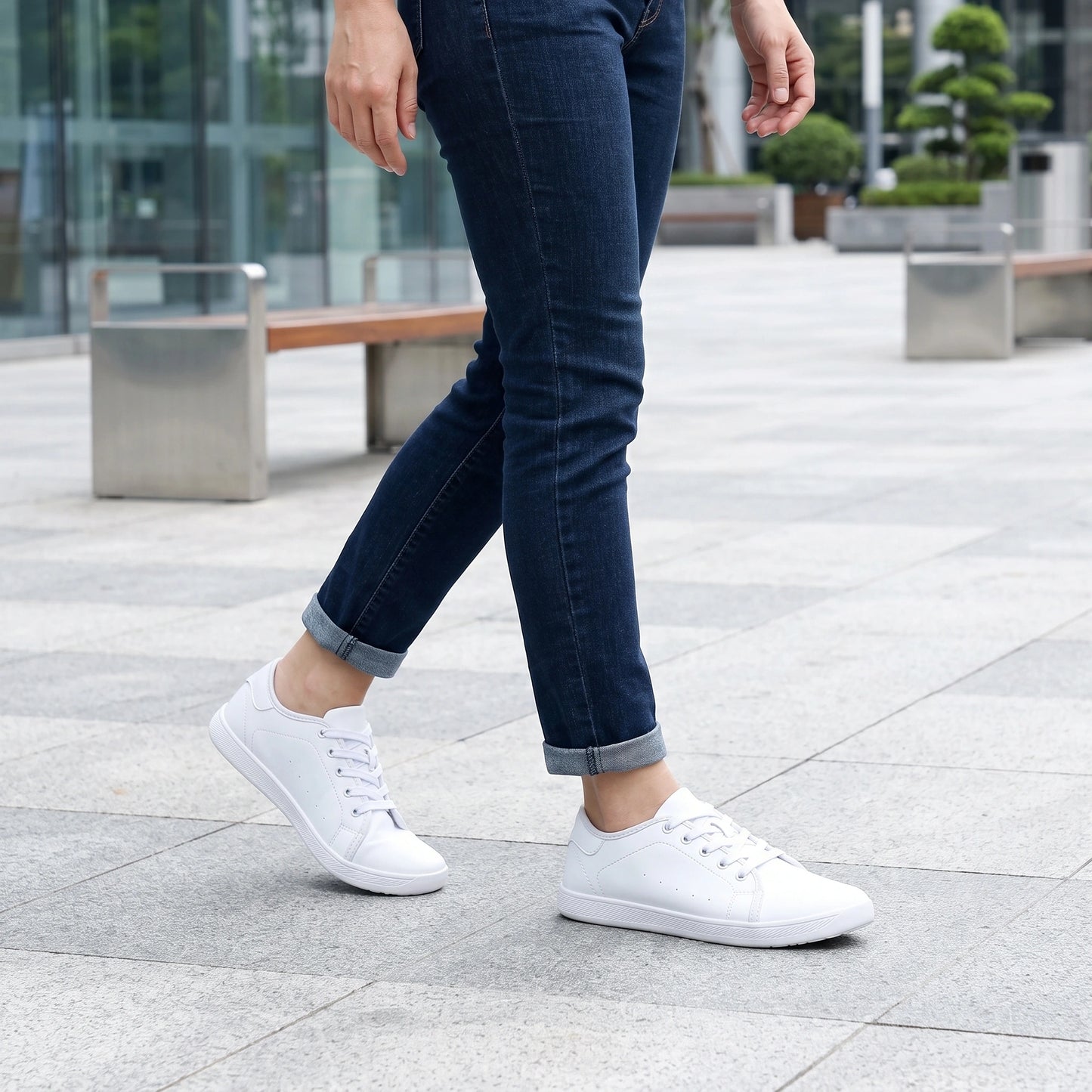 Close up view of the comfortable wide toe marching band shoes showing premium leather texture and detailed — view 11