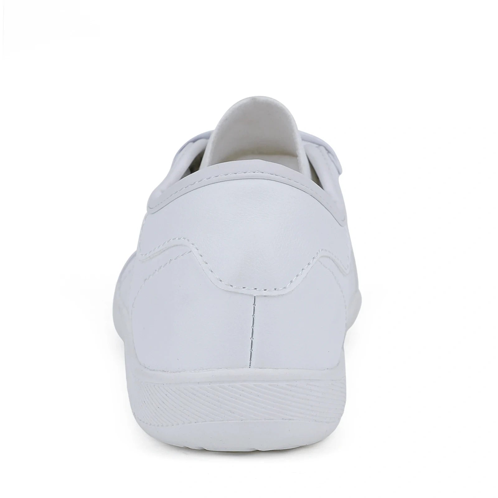 Marching band shoes — White shoe with wide toe design, rear view, suitable for activities — 10 — view 6