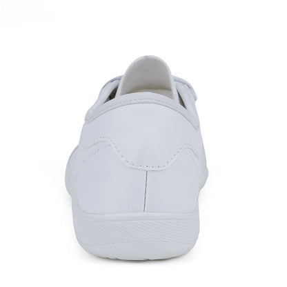 Marching band shoes — White shoe with wide toe design, rear view, suitable for activities — 10 — view 6