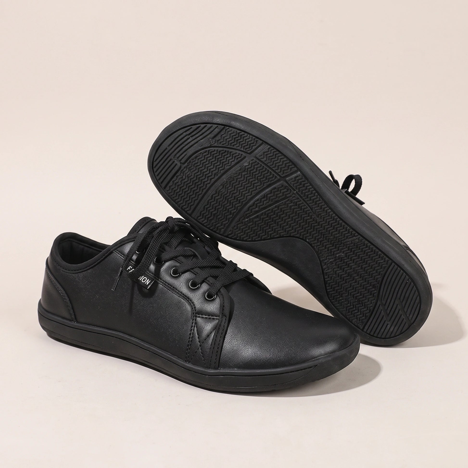 marching band shoes — Close up view showing the breathable artificial leather texture and precise stitching of comfortable