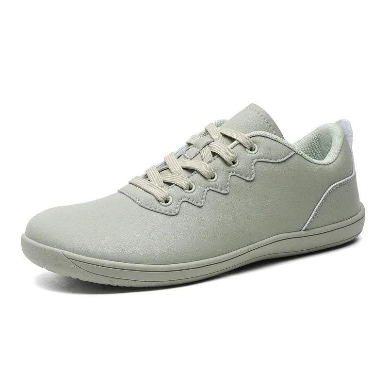 Comfortable wide fit marching band shoes in light gray with lace up design — view 12 — view 10