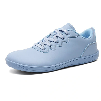 Light blue marching band shoes with lace up design and cushioned sole for comfort — view 11 — view 9