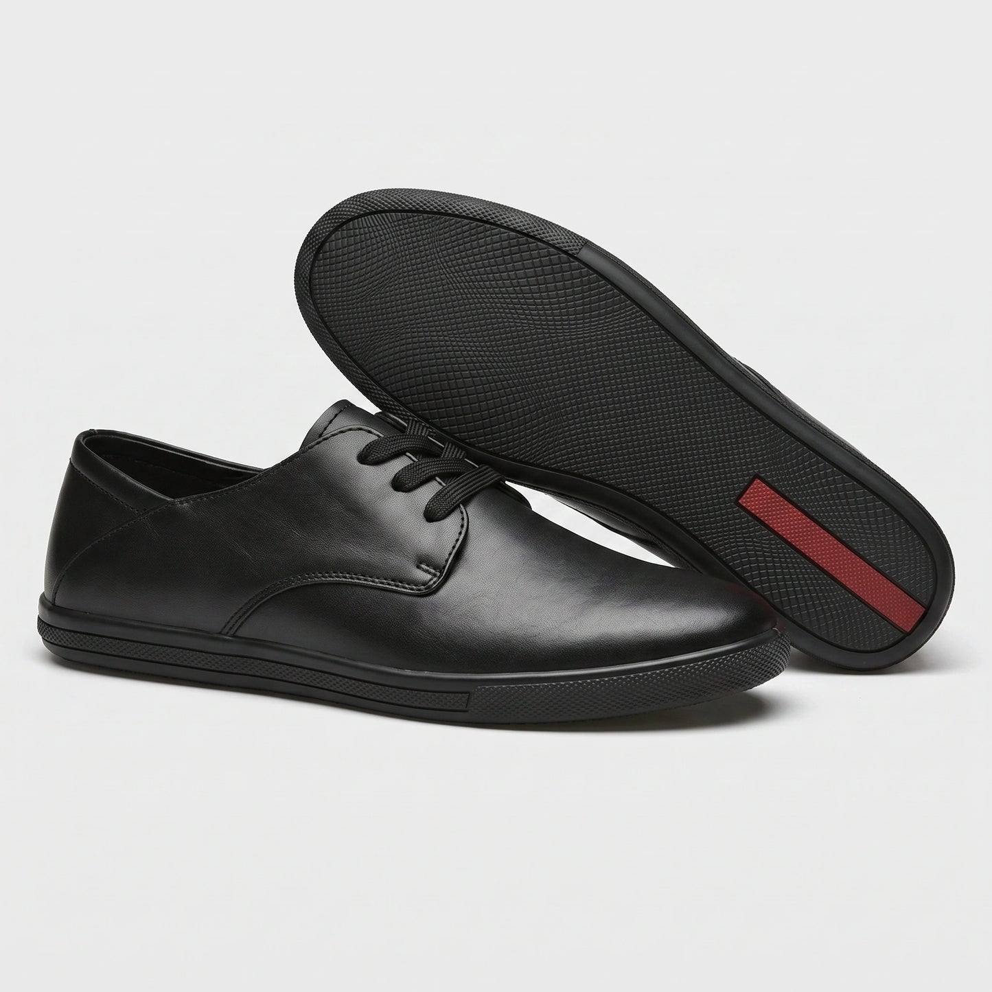 Close up view of the breathable fabric and precise stitching comfortable lace marching band shoes, showing quality
