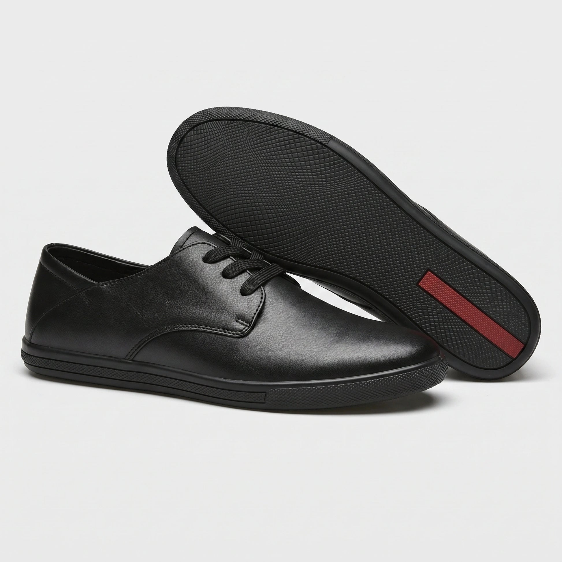 Close up view of the breathable fabric and precise stitching comfortable lace marching band shoes, showing quality