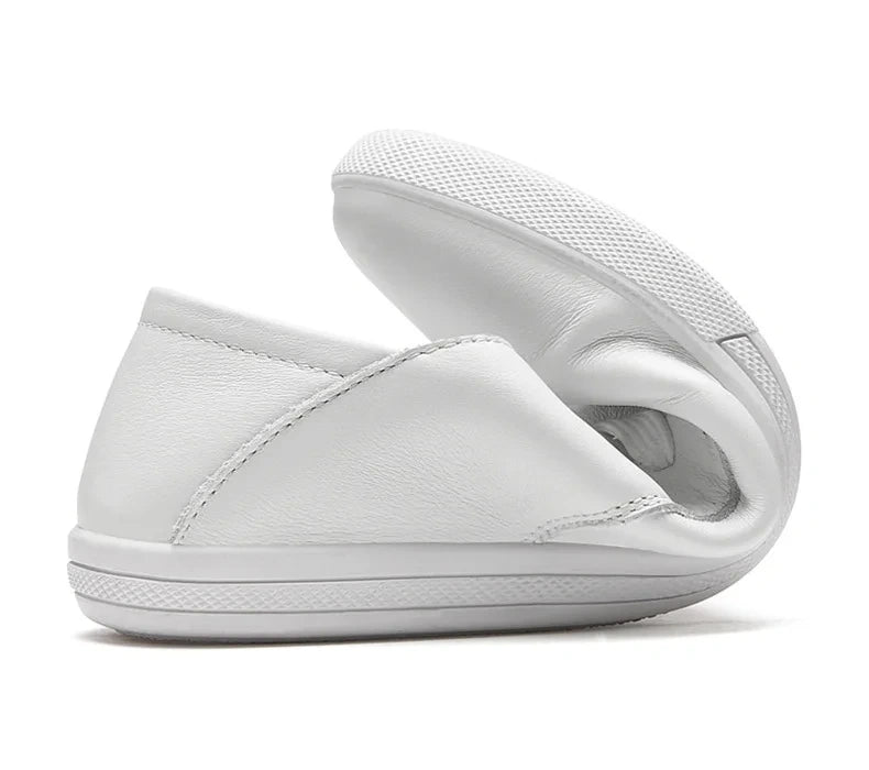 White marching band shoes, flexible and breathable design, showcasing sole stitching details — view 17 — view 8