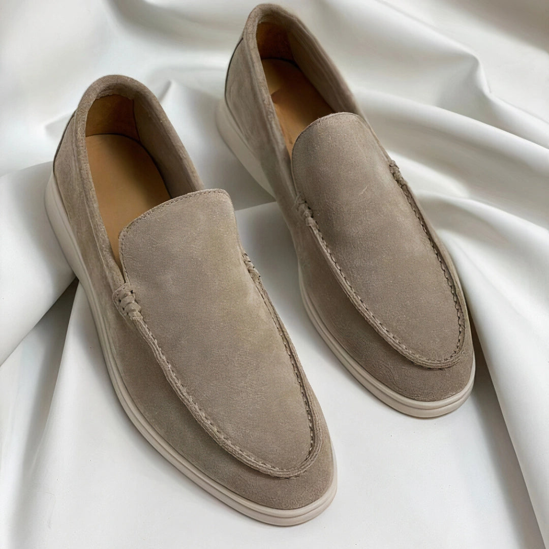 Elegant oxford loafers in rich brown leather, featuring a sleek design and subtle stitching details, side view — 2 — view 3