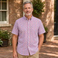 Red & Navy Tattersall