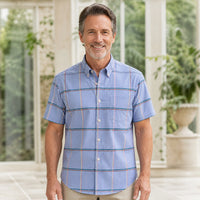 Dusty Blue Multicolor Windowpane