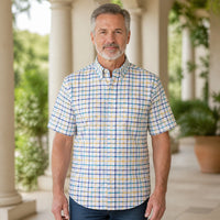 White Multicolor Plaid