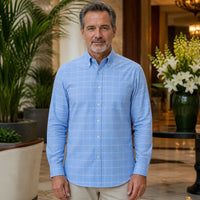 Light Blue Windowpane