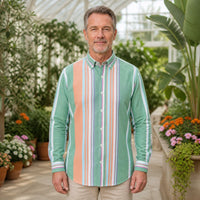Green Multicolor Stripe