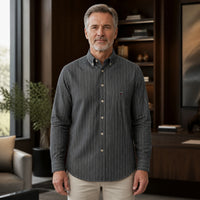 Charcoal Pinstripe