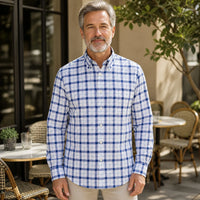 Blue & White Plaid