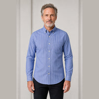 Blue Oxford Stripe