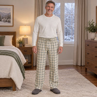 Men's Olive Gray Plaid