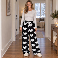 Black White Heart Print