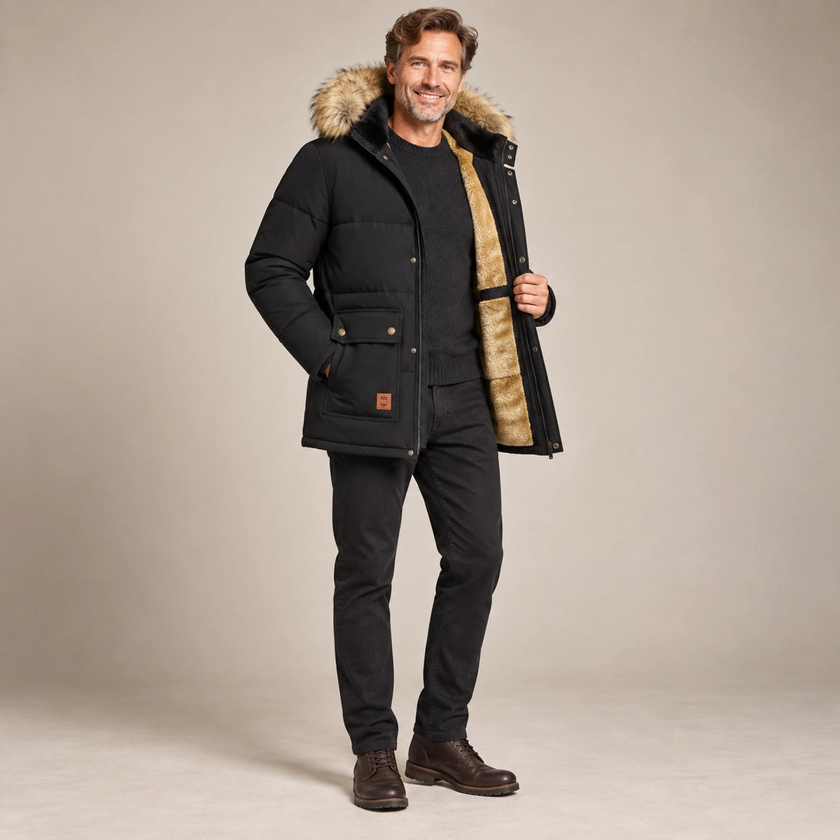 parka coat — Karl Black alternate angle — view 4