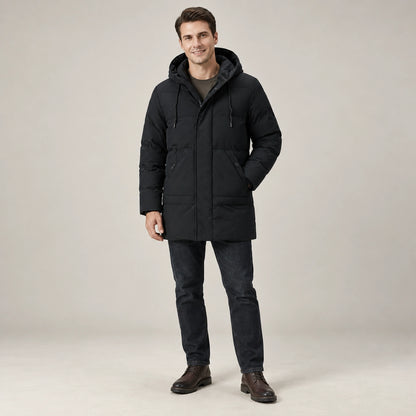 parka coat — Laurin Black alternate angle — view 5
